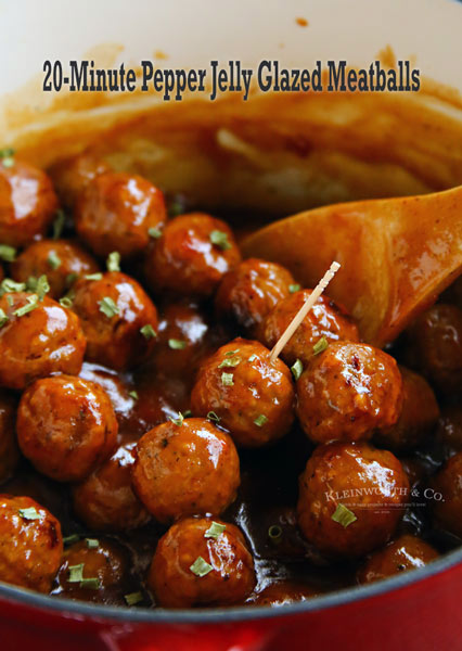 20-Minute Pepper Jelly Meatballs - easy part food
